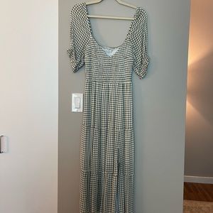 NWT Green gingham A&F dress 👗